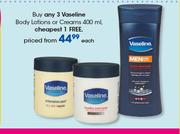 Vaseline Body Lotions Or Creams-400ml Each