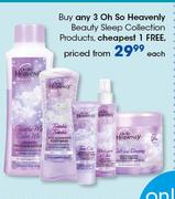 Oh So Heavenly Beauty Sleep Collection Products-Each