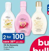 Oh So Heavenly Foam Baths-2 x 2Ltr
