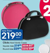 Clicks Hard Vanity Cases Square-Each