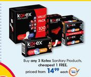 Kotex Sanitary Products-Each