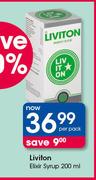 Liviton Elixir Syrup-200ml Per Pack