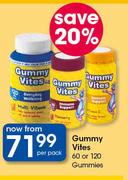 Gummy Vites 60 Or 120 Gummies-Per Pack