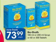 Bio-Strath-100ml Or 200ml Syrup Or 60 Or 300 Tablets-Each