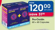 Pro-Oxidin 60 + 60 Capsules-Per Pack
