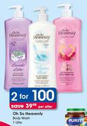 Oh So Heavenly Body Wash-2 x 1Ltr