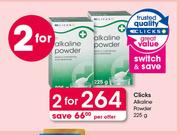 Clicks Alkaline Powder-2 x 225g