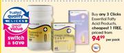 Clicks Essential Fatty Acid Products-Per Pack