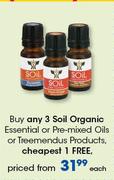 Soil Organic Essential Or Pre Mixed Oils Or Treemendus Products-Each