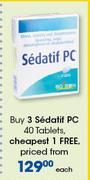 Sedatif PC 40 Tablets-Each