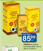 Vitaforce Original Schweden Bitter-100ml, 200ml, 500ml Each