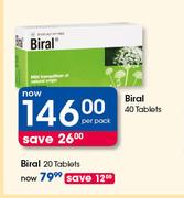 Biral 20 Tablets-Per Pack