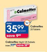 Calmettes-20 Tablets-Per Pack