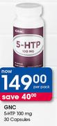 GNC 5-HTP 100 mg-30 Capsules Per Pack