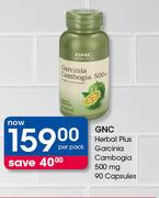 GNC Herbal Plus Garcinia Cambogia 500mg-90 Capsules-Per Pack
