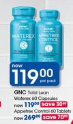 GNC Total Lean Appetrex Control-60 Tablets Per Pack