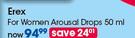 Erex For Women Arousal Drops-50ml Each