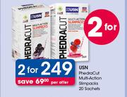 USN Phedra Cut Multi Action Slim Packs 20 Sachets-For 2