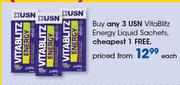 USN VitaBlitz Energy Liquid Sachets-Each