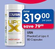 USN Phedra Cut Lipo X 80 Capsules-Per Pack