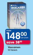 Vascamen 90 Tablets-Per Pack