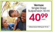 Vermox Single Dose Suspension-10ml Each