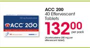 ACC 200 40 Effervescent Tablets-Per Pack