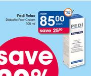 Pedi Relax Diabetic Foot Cream-100ml Each