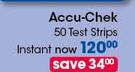 Accu-Chek 50 Test Strips Instant-Per Pack