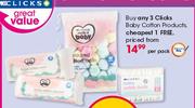 Clicks Baby Cotton Products-Per Pack
