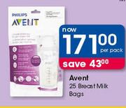 Avent 25 Breast Milk Bags-Per Pack