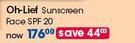 Oh-Lief Sunscreen Face SPF 20-Each