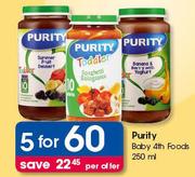 Purity Baby 4th Foods-5X200ml