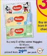 Huggies 56 Wipes-Per Pack