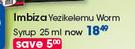 Imbiza Yzikelemu Worm Syrup-25ml Each
