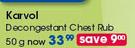 Karvol Decongestant Chest Rub-50g Each