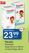 Panado Paediatric Syrup-50ml Or 100ml Or Infant Drops-20ml Each