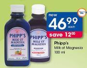 Phipp's Milk Of Magnesia-100ml Each