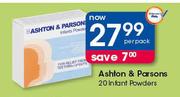 Asthon & Parsons 20 Infant Powders-Per Pack