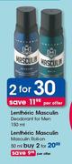 Lentheric Masculin Masculin Roll On-2x50ml Per Offer