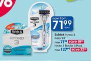 Schick Hydro 3 Razor Kit 1-Each