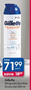 Gillette Skinguard Sensitive Shave Gel-200ml Each