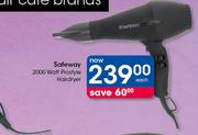 Safeway 2000 Watt Prostyle Hairdryer-Each