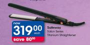 Safeway Salon Series Titanium Straightener-Each