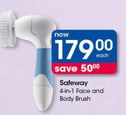 Safeway 4-In-1 Face And Body Brush-Each