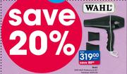 Wahl 2000 Watt Professional AC Hairdryer-Each