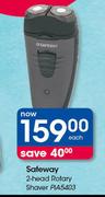 Safeway 2-Head Rotary Shaver PIA5403-Each