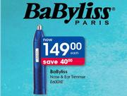 BaByliss Nose & Ear Trimmer E600XE-Each