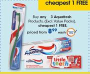 Aquafresh Products(Excl.Value Packs)-Each