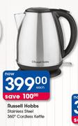 Russell Hobbs Stainless Steel 360 Degree Cordless Kettle-Each